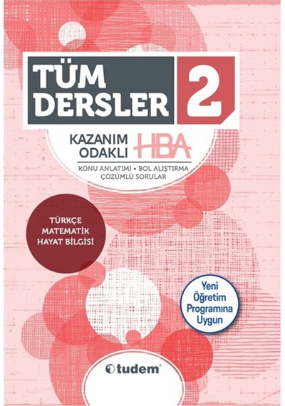 2.Sınıf Tüm Dersler Kazanım Odaklı Hepsi Bir Arada -  Tudem Yayınları