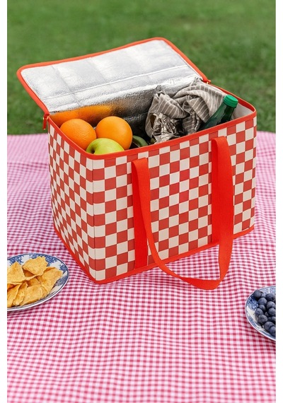 Termo Yalıtımlı Piknik Çantası 35 X 20 X 20 Cm Kırmızı