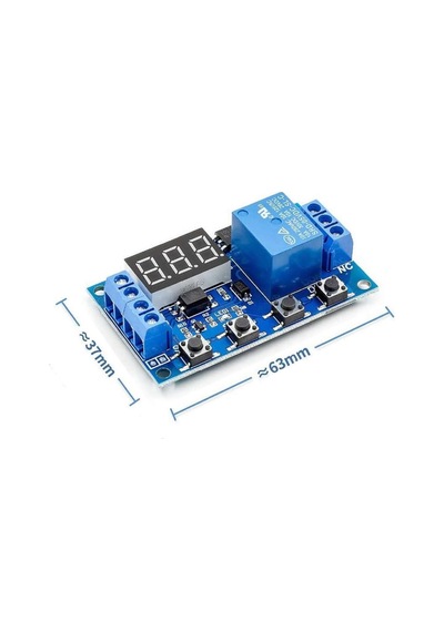 Zamanlayıcı Timer Röle Modül Gecikmeli Başlangıç 3 Hane 7