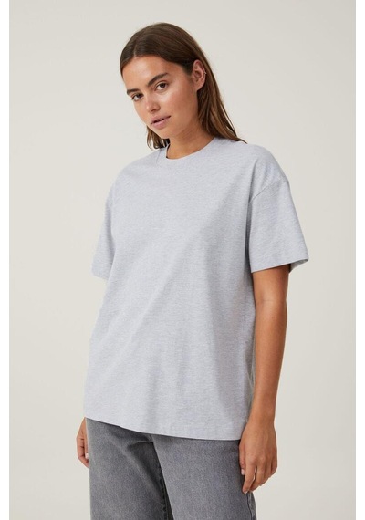 Seeh Karmelanj Kısa Kollu Oversize Basic Kadın T-shirt Sh281