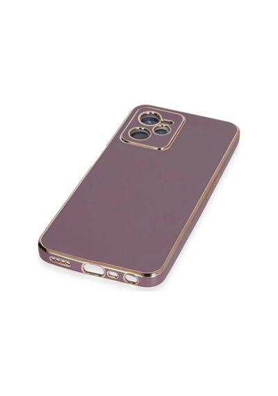 Gld-spt- Newface Realme C35 Kılıf Volet Silikon - Mor