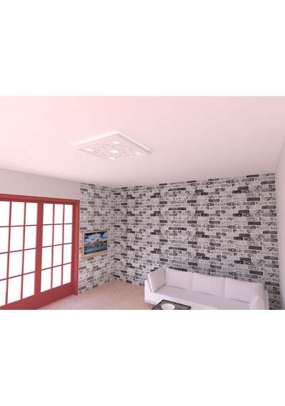 Motifpiyer spotlu gizli ışıklı tavan göbeği sgt-14-5 60X60X4.5cm