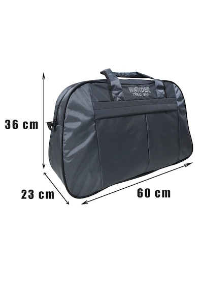 Bag Trend Bt Büyük Boy Seyahat Çantası İmperteks Kumaş Suya Dayanıklı 3 Gözlü Omuz Askılı Spor Ve Valiz Çantası Gri