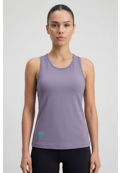 Tommy Life Eflatun Standart Fit Çapraz Sırt Detaylı Kadın Spor Atlet - 97296