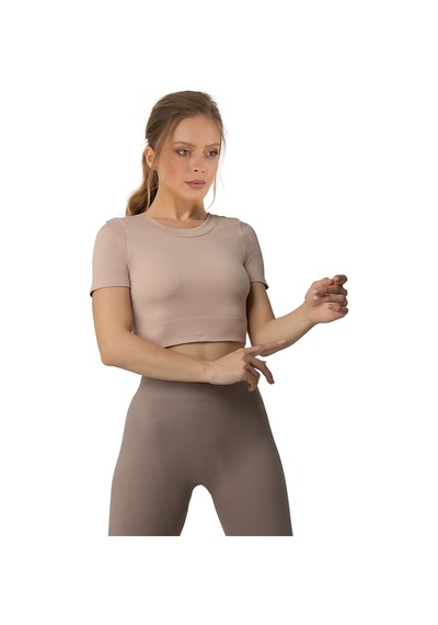 Doremi Dikişsiz Kısa Spor Üst-22621 001