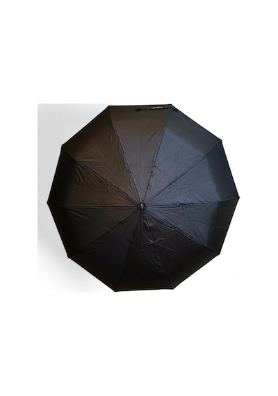 Baginn 10 Telli Tam Otomatik Şemsiye Ahşap Saplı 33 Cm Boy 105 Cm Çap Rainwalker Siyah Renk 001