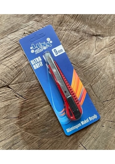 LUNA 9MM DÖKÜM MAKET BIÇAGI İNCE UÇLU METAL FALÇATA