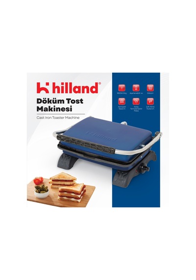 Hilland Organik Demir Döküm Plakalı Tost Makinesi