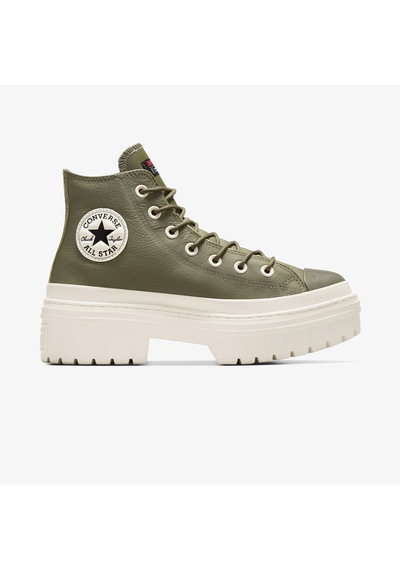 Converse Chuck Taylor All Star Lugged Heel Unisex Yeşil Deri Platform Botdüza11163c