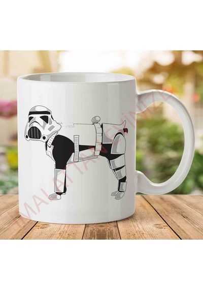 1-2058 Star Wars Köpek İki Tarafı Baskılı Kupa Bardak.jpg