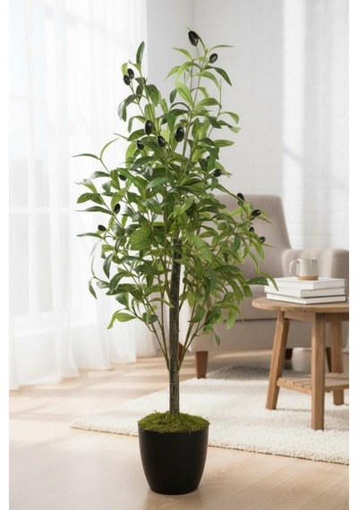 Yapay Zeytin Ağacı 85cm Doğal Görünümlü Yapay Ağaç Yeşil