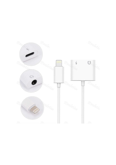 Apple Uyumlu iPhone 11 12 Plus Lightning To 3.5Mm Kulaklık Şarj Çevirici 4420P