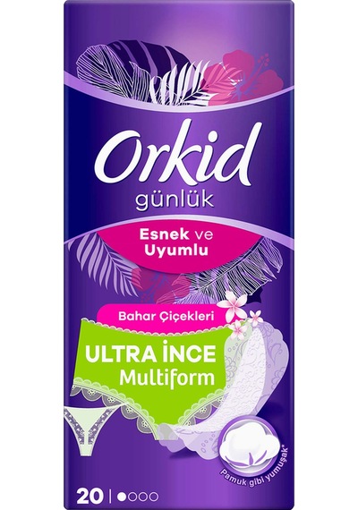Orkıd Bahar Çiçeği Ultra İnce Günlük Ped 20'li