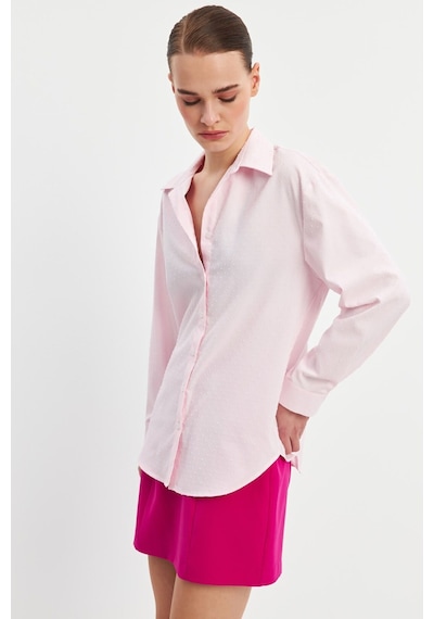 Stella Pulvis Pembe Basic Gömlek Pembe