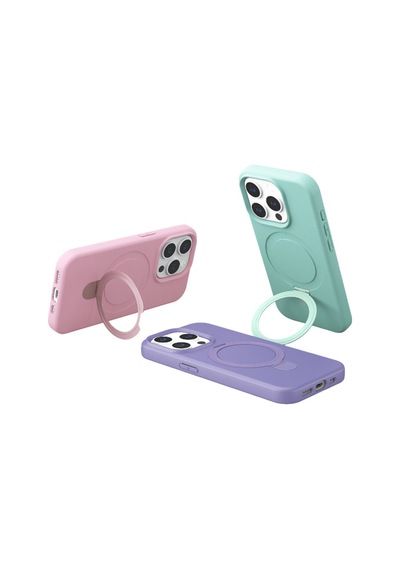 İphone 14 Pro Max Regal Magsafe Standlı Kapak - Turuncu
