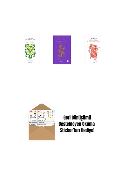 Kuru Gürültü + Kral Lear + Venedik Taciri + Okuma Sticker'ları