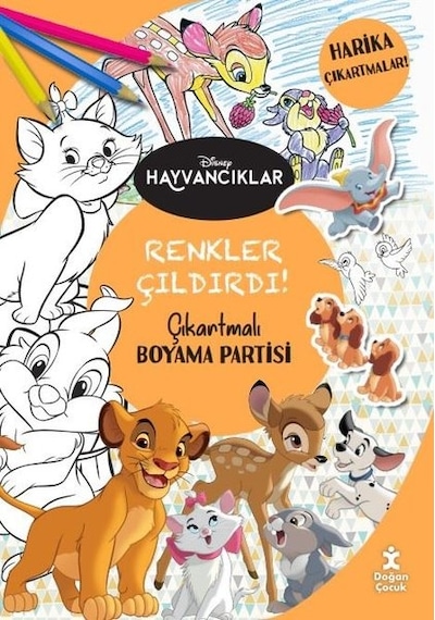 Disney Hayvancıklar Renkler Çıldırdı! Çıkartmalı Boyama Partisi- Doğan Çocuk