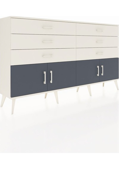 Arges Konsol 2 Raflı 6 Çekmeceli 4 Kapaklı 176x30x99 Aytaşı-antra Aytaşı-antrasit/aytaşı Arges Konsol 2 Raflı 6 Çekmeceli 4 Kapaklı 176x30x99 Aytaşı-antra Aytaşı-antrasit/aytaşı