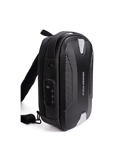Newish Polo Erkek Şifreli Kilitli Su Geçirmez Sling Bag 404 Çapraz Omuz Ve Sırt Çantası - New404 Gri