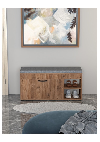 Reyo Falez Ayakkabılık Minderli Bench Dolap Çok Amaçlı Raflı Puflu Oturaklı Ayakkabı Dolabı - 192 Atlantik Çam Reyo Falez Ayakkabılık Minderli Bench Dolap Çok Amaçlı Raflı Puflu Oturaklı Ayakkabı Dolabı - 192 Atlantik Çam