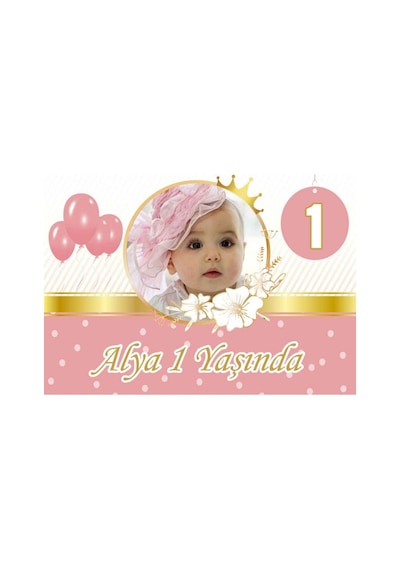 Altın 1 Yaş Afiş Kız Bebek Hdts113