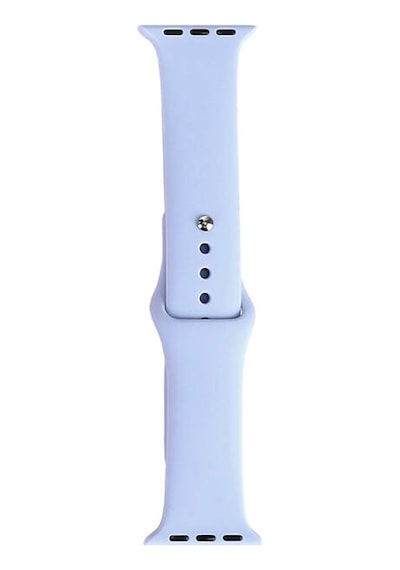 Apple Watch Uyumlu 7 41mm Band Serisi Klasik Kordon Silikon Strap Kayış - Mavi