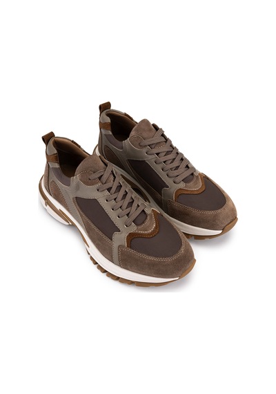 Tamer Tanca Erkek Deri & Tekstil Kahverengi Sneakers & Spor Ayakkabı 1163 2008 Erk Ayk Y26 Kahve Kms