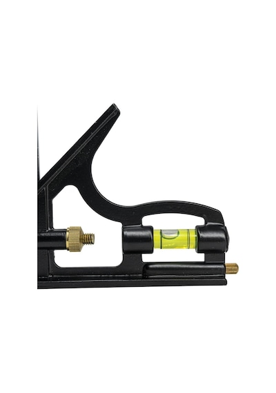Master Ayarlanabilir Su Terazili Gönye 30 Cm Açı Ölçer Cetvel+ 30 Cm Marangoz Gönye 2'li Set