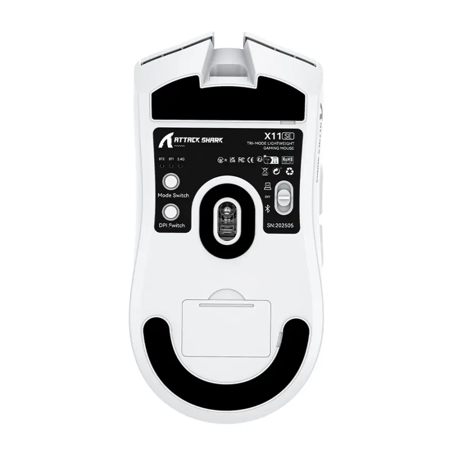 Attack Shark X11se Beyaz Kablosuz Gaming Mouse As-x11se-wh