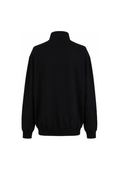 Trender Marseılle Yarım Fermuarlı Siyah Erkek Sweatshirt 27kdt1000002