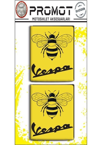 Vespa Damla Logo Sticker 12 Diğer