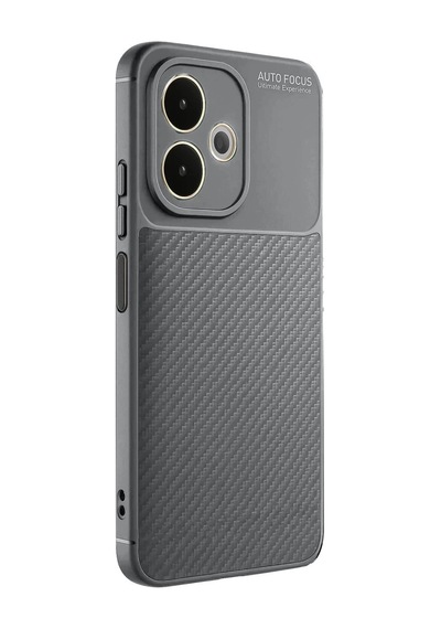 Oppo A5 Pro 4g Kılıf Auto Focus Karbon Kapak - Gri