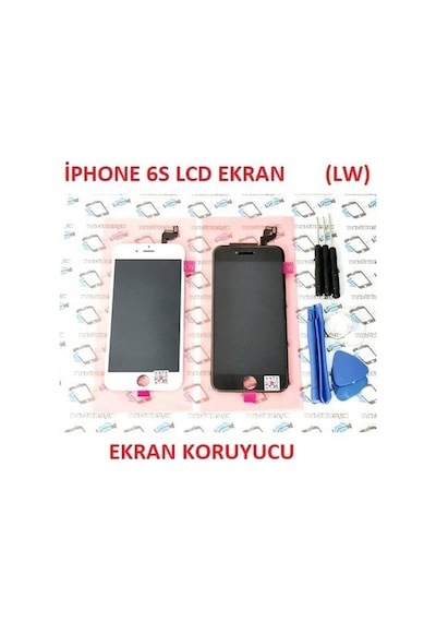 Tkgz Apple Uyumlu iPhone 6S LCD Ekran Dokunmatik (LW) + Montaj Seti (TKGZ1)