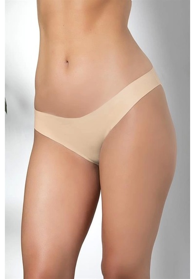 Fevien 3'lü Dikişsiz, İz Yapmaz, Lazer Kesim, Slip Külot Cappucino Brf21261 Cappucino