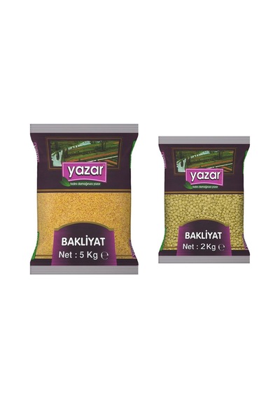 Yazar Pilavlık Bulgur 5 KG + Yeşil Mercimek 2 KG