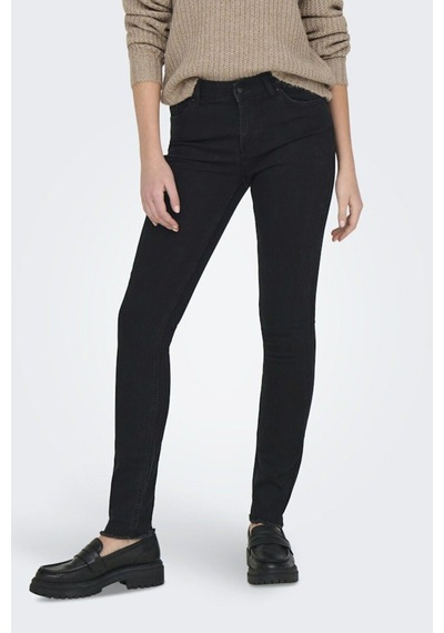 Only Onlhush Mıd Skın Ank Rw Dnm Akm188 Noos Kadın Siyah Denim Pantolon - 15336727 Siyah