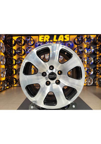 4 Adet Audi  7.5 15 5 112 Et35 57.1 Black Mack Jant Revize Edilmiş Takım