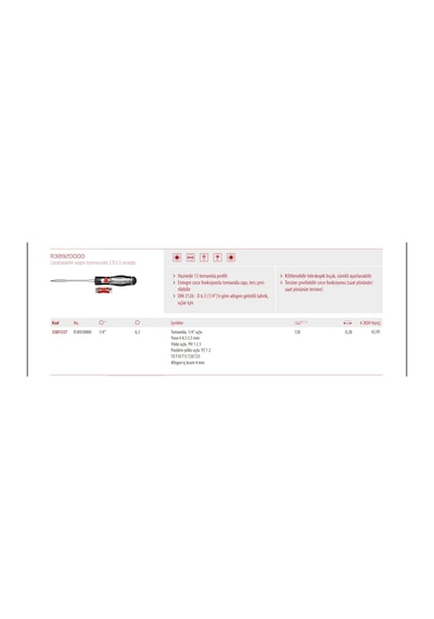Gedore Red Cırcır Tornavida Seti