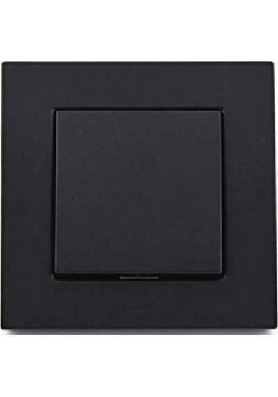 Atom Siyah Tekli Anahtar Priz 5042