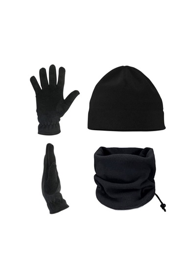 Polar Bere Boyunluk Ve Polar Eldiven - 3'Lü Set