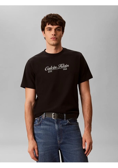 Calvin Klein Ss 20s Calvın Rsrt C, Ub1 Siyah Erkek T-shirt