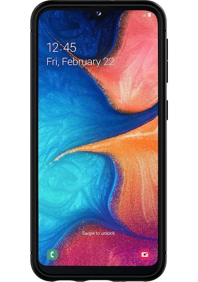 Spigen Galaxy Uyumlu A20e Kılıf Rugged Armor Matte Black