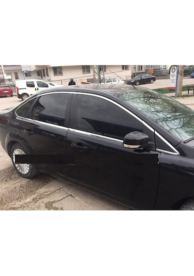 Ford Focus 2 Sedan Uyumlu Krom Cam Çıtası Seti
