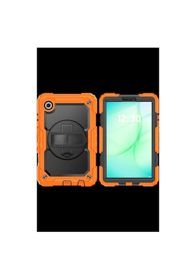 Samsung Galaxy Uyumlu Tab A11 Plus Kılıf Amazing Tablet Kapak - Turuncu İtdark56755