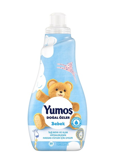 Yumoş Çamaşır Yumuşatıcısı Doğal Özler Bebek 50 Yıkama 1200 Ml