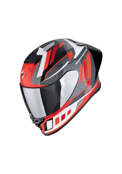 Scorpion Exo R1 Evo Iı Air Vital Spor Motosiklet Kaskı Gri Beyaz Kırmızı Gri - Beyaz - Kırmızı
