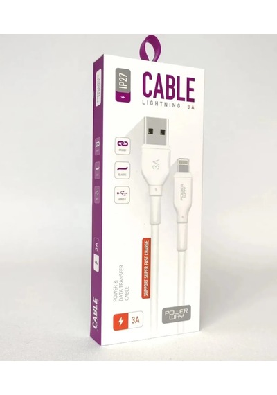 Ip27 3.0a İphone Hızlı Şarj Kablosu Standart