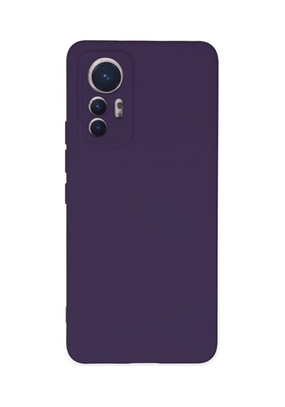 Mi 12 Lite Kılıf Nano İçi Kadife Silikon - Mor İtdark33259