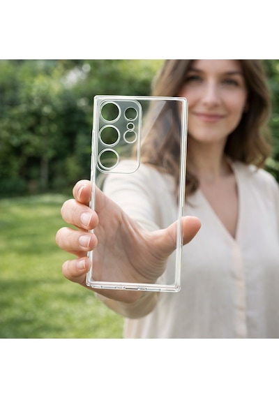 Samsung Uyumlu Galaxy S25 Ultra Kılıf Şeffaf Kamera Korumalı 3d