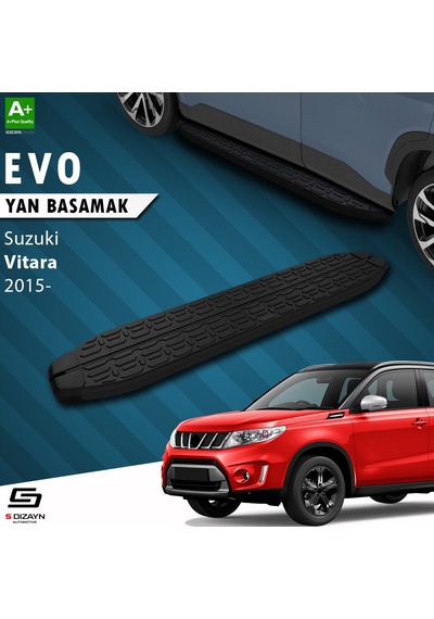 S-dizayn Suzuki Vitara 4 Evo Siyah Yan Basamak 163 Cm 2015 Üzeri